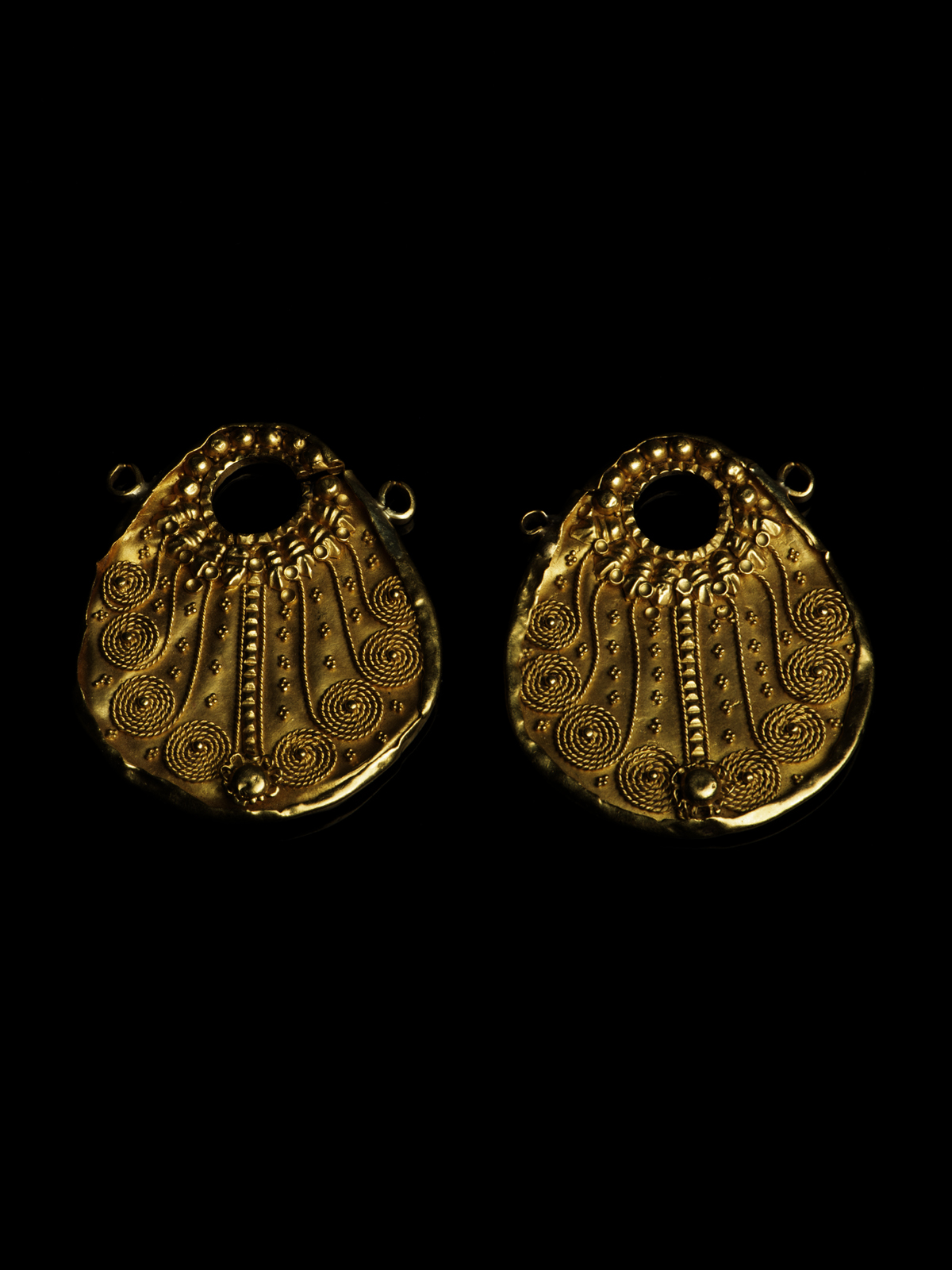 Gold Ear Ornaments, Northwest India – SOLD – San Francisco Tribal
